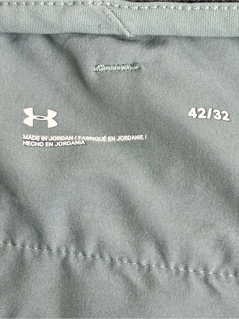Under Armour Pants Mens 42X32 Green Blue UA Drive‎ Tapered Golf (Fit 42X31)